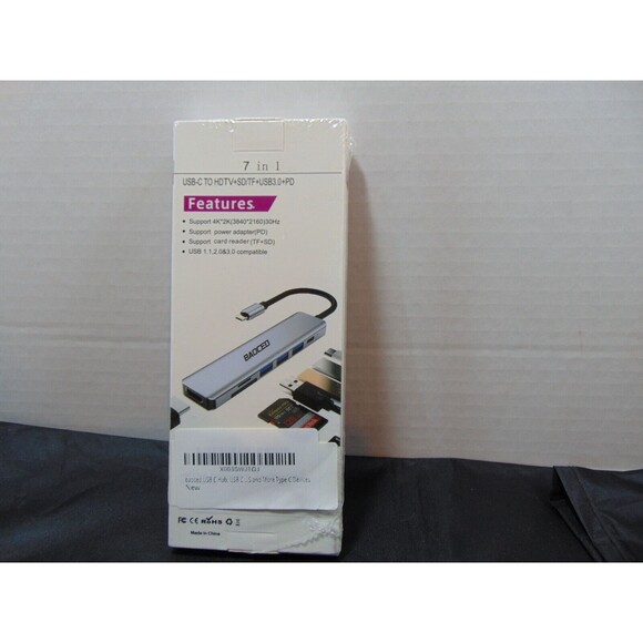 7-IN-1 USB-C TO 4K HDTV+SD/TF + USB3.0 + PD Adapter for PHONES & TABLETS - Picture 2 of 7